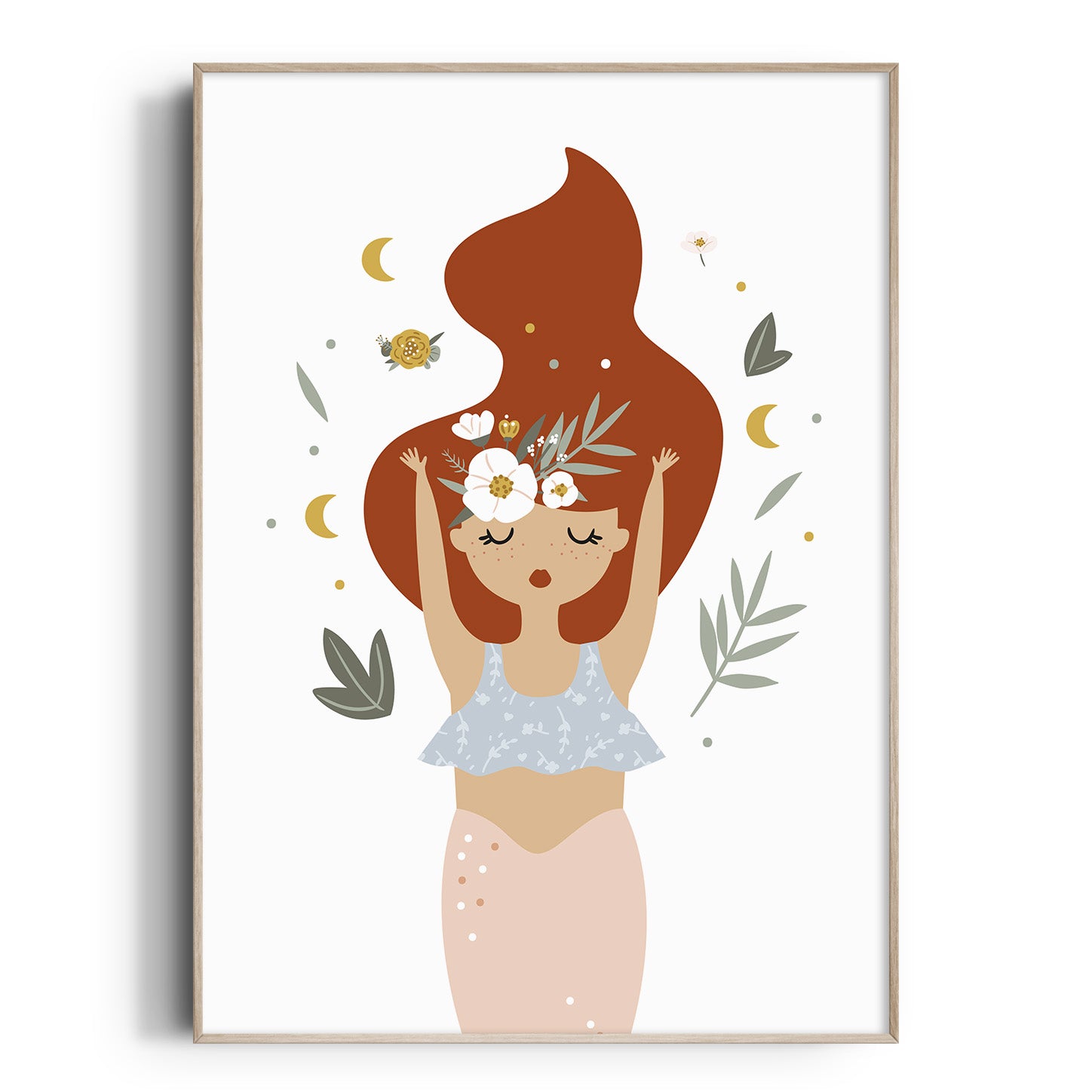 Boho Mermaid Print