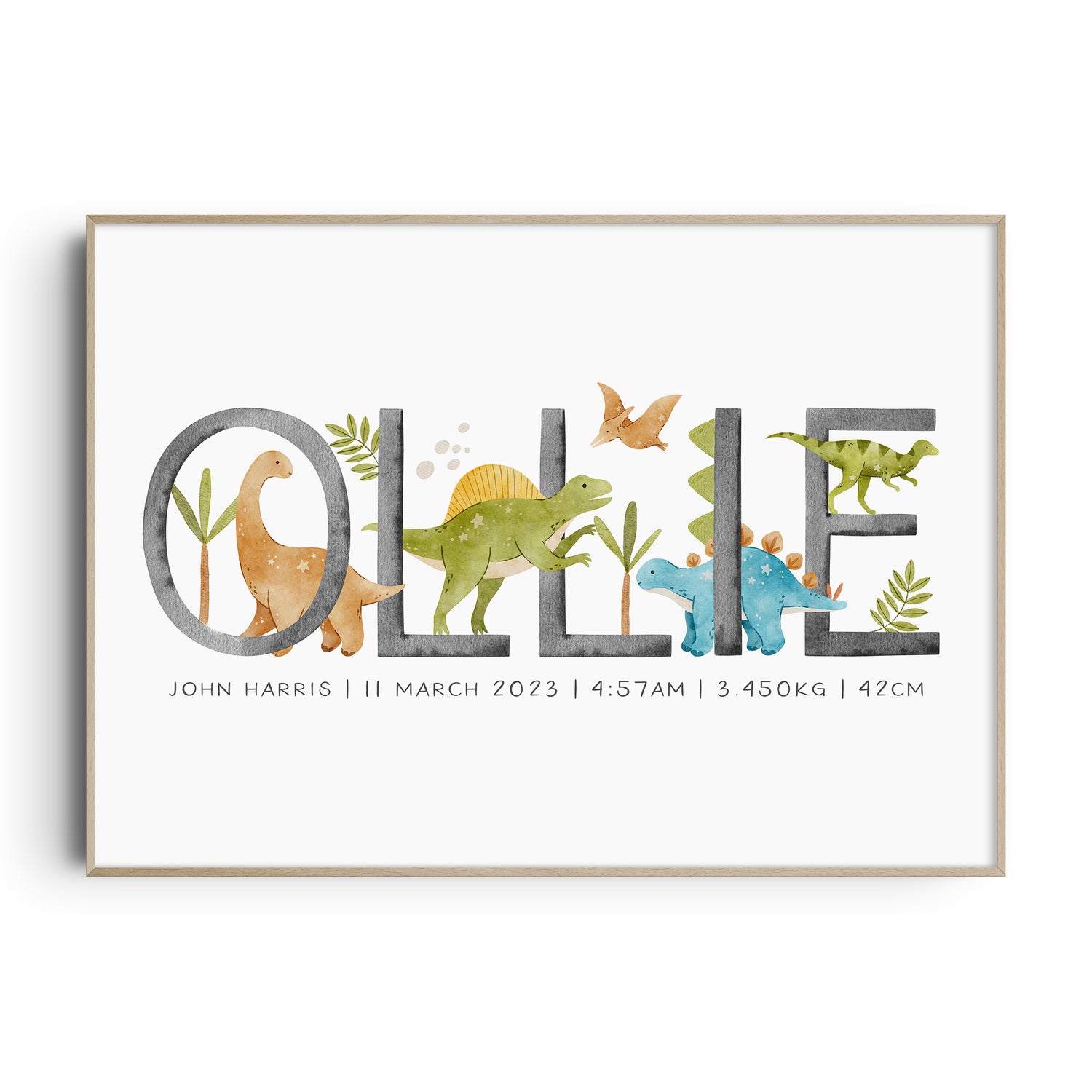 Dinosaur Name Print