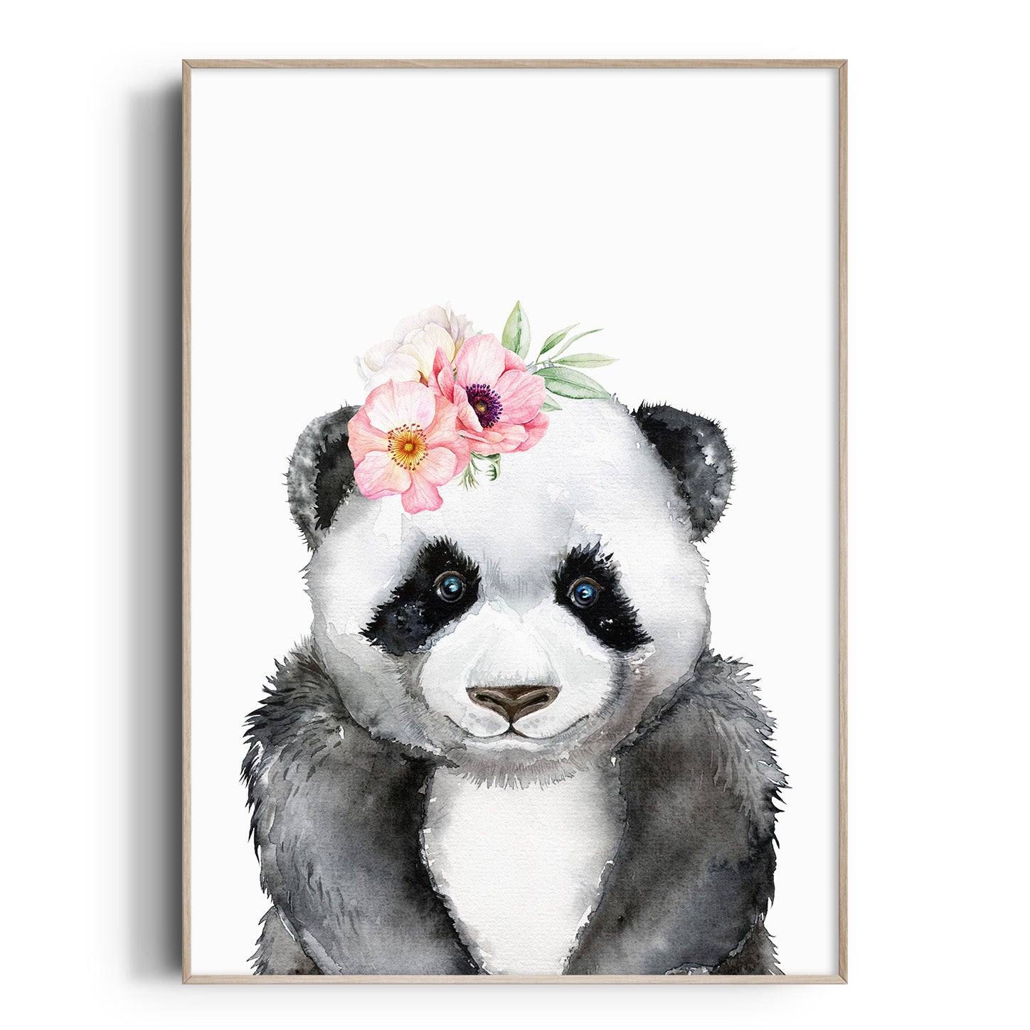Floral Panda Print