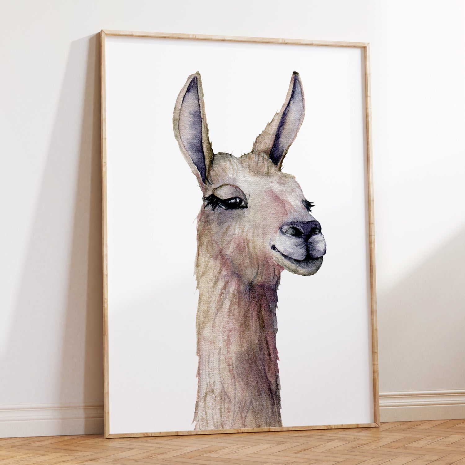 Llama Nursery Wall Art Print