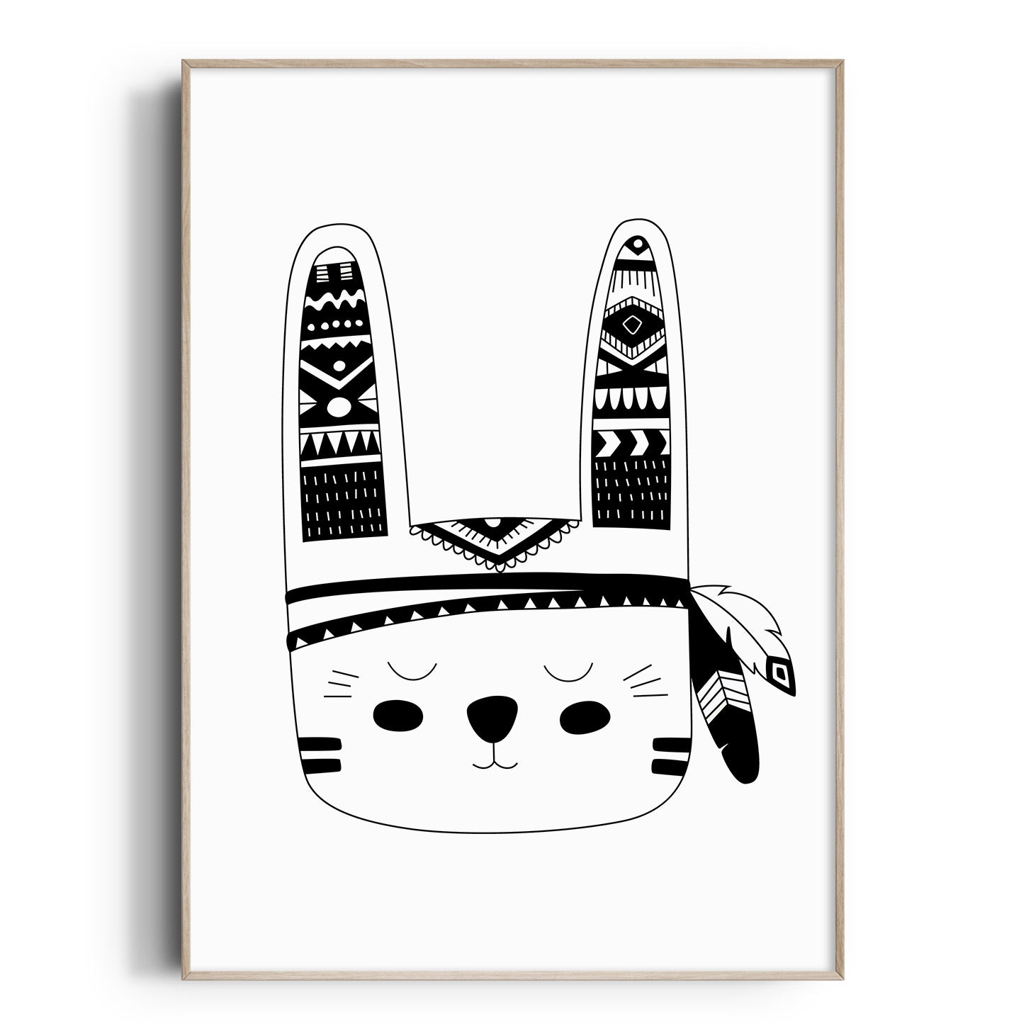 Tribal Bunny Print