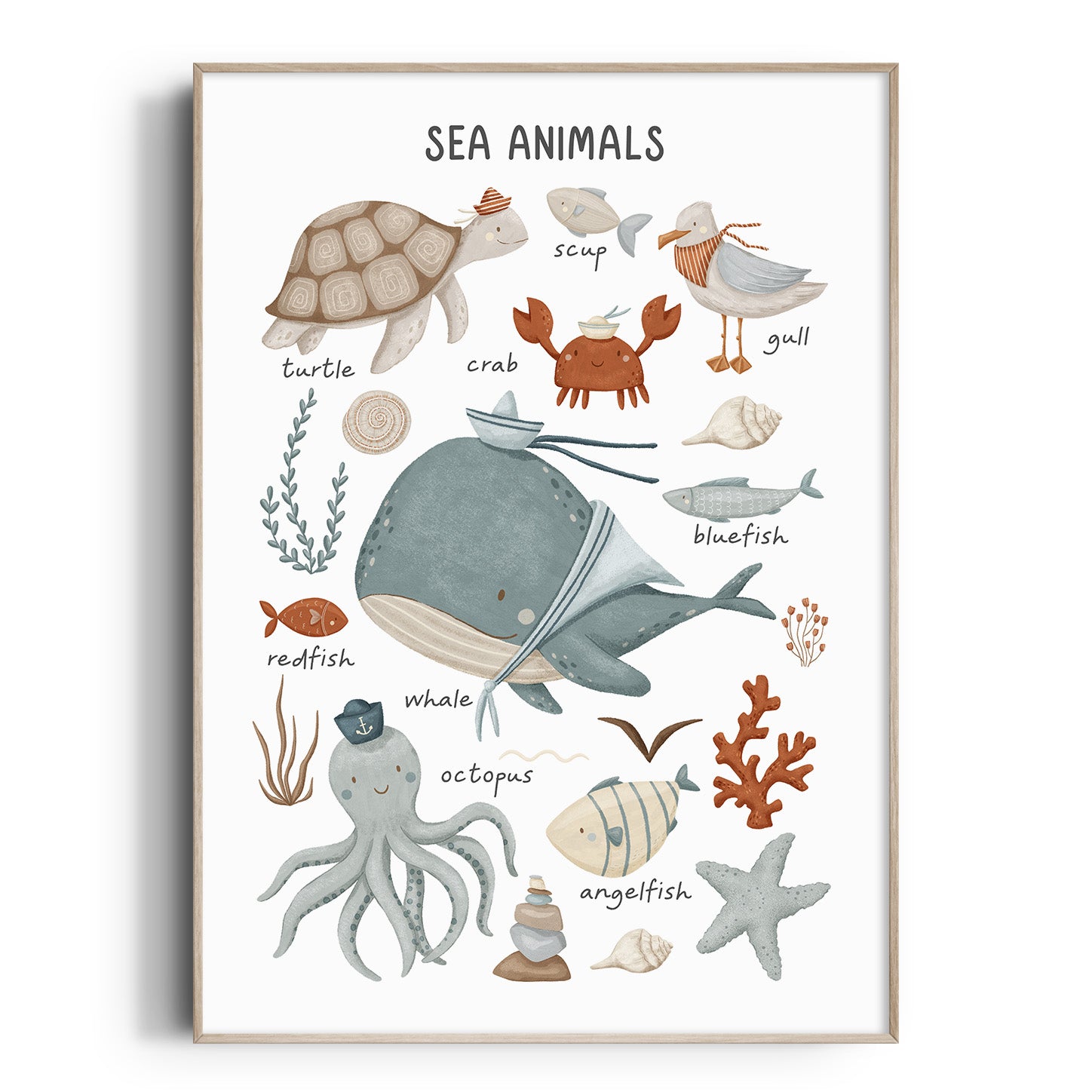 Sea Animals Print