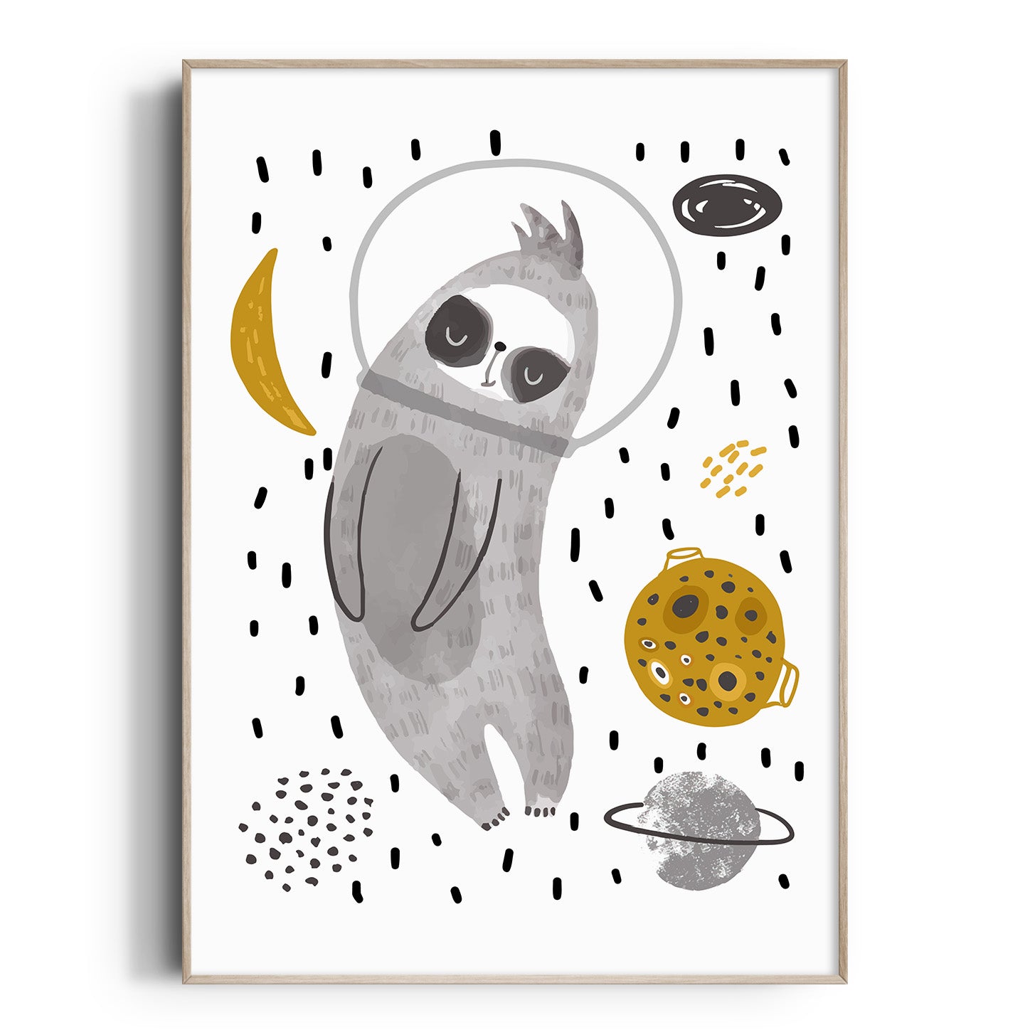 Sloth in Space Print