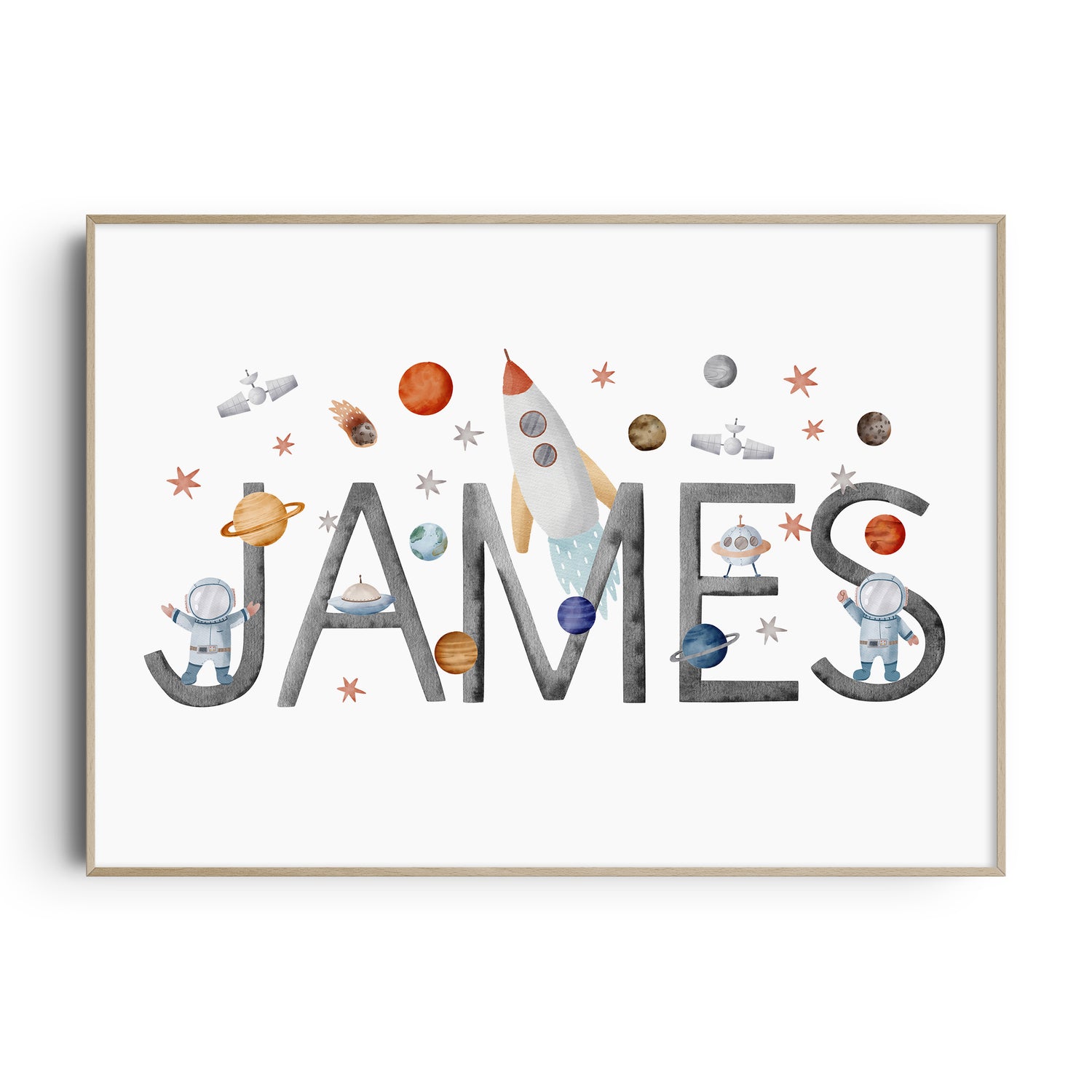 Space Name Print