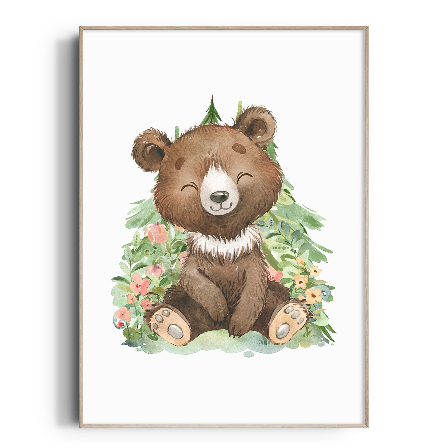 Woodland Bear Print
