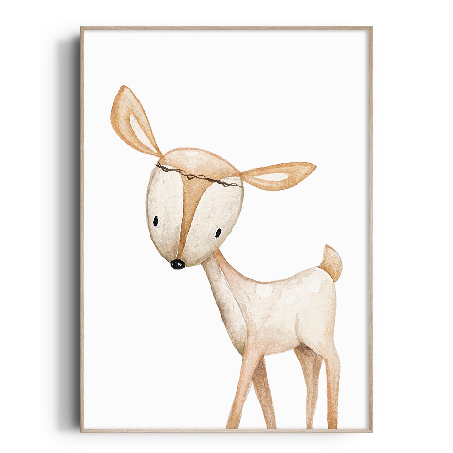 Woodland Deer Art Print