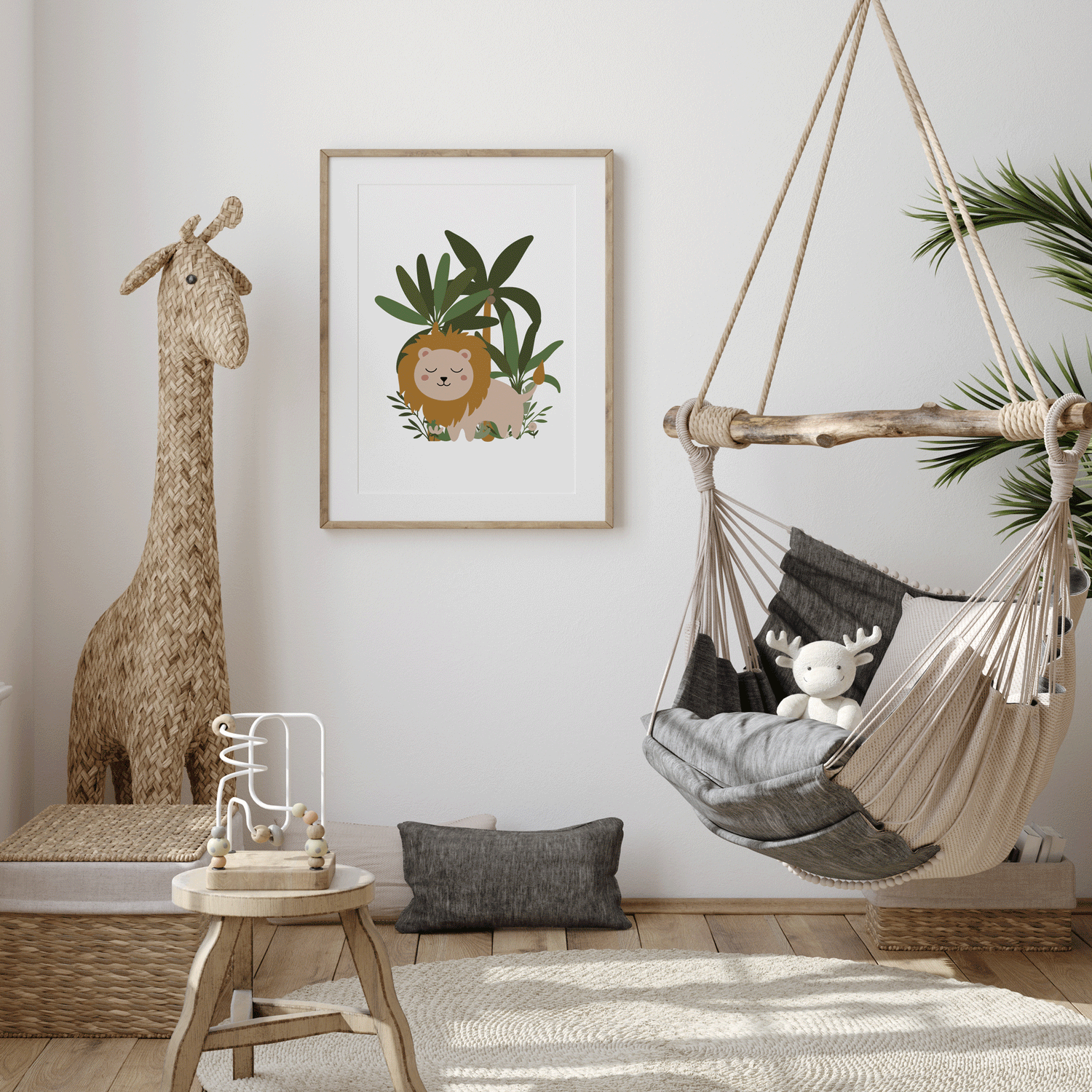 Lion Jungle Print