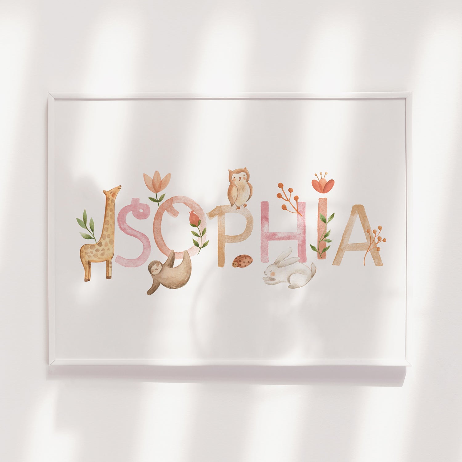 Safari Animal Name Print