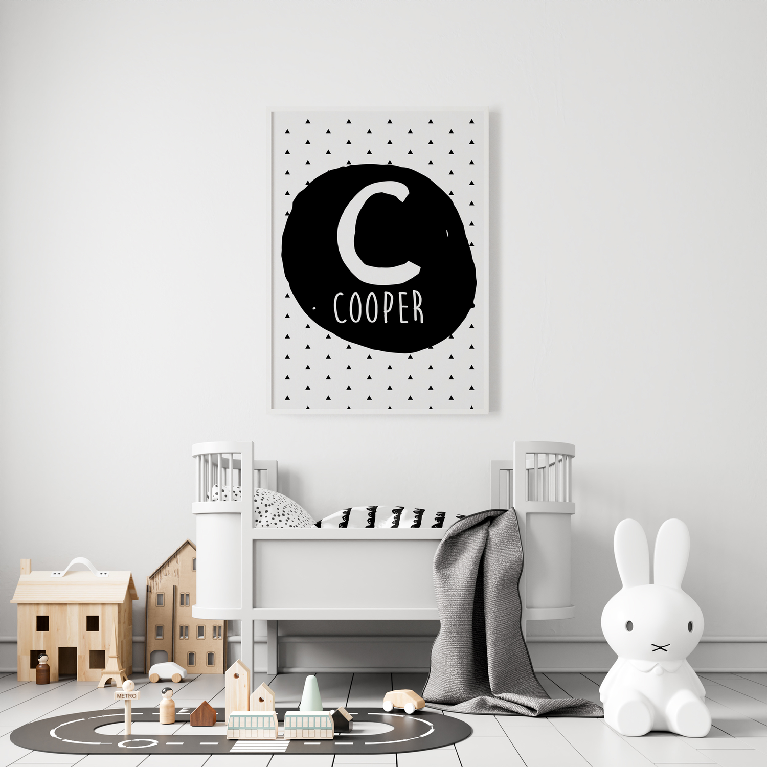 Letter & Name Print - Triangles