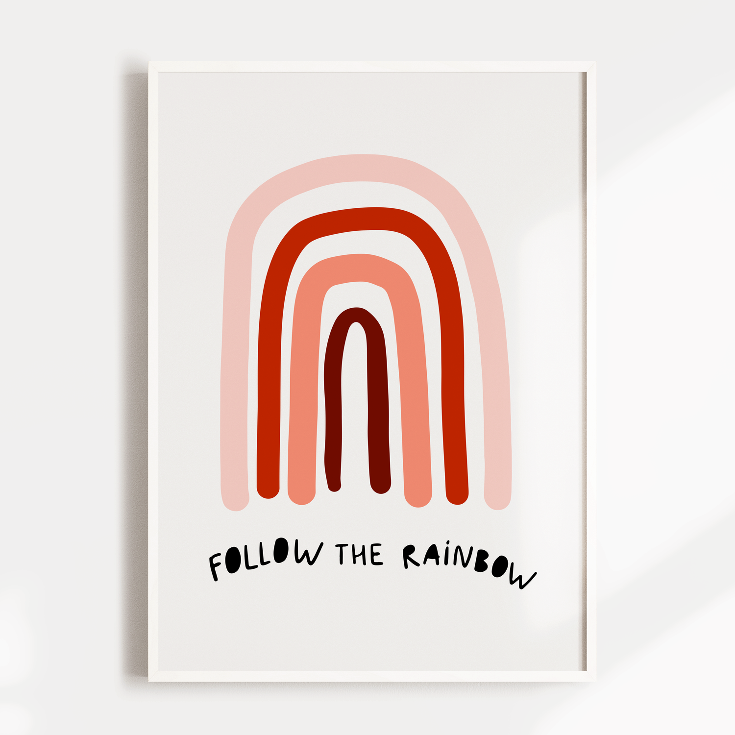 Rainbow Nursery Wall Art - Follow The Rainbow
