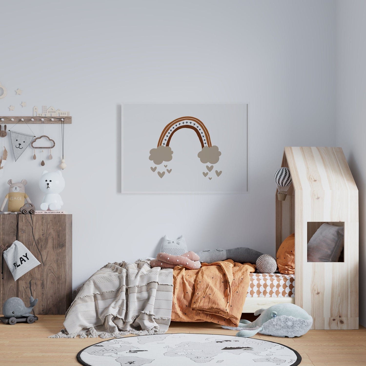Rainbow Nursery Print