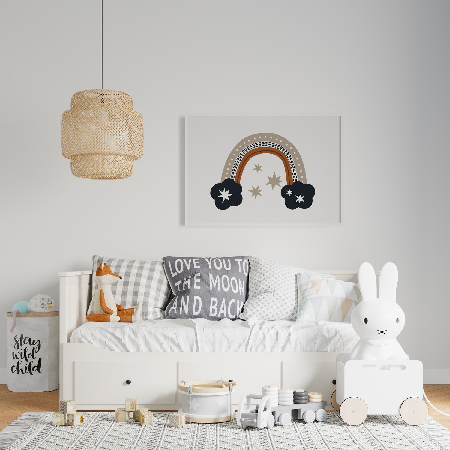Rainbow Nursery Print