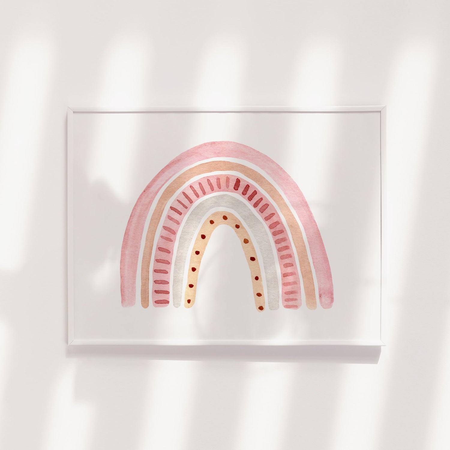 Watercolour Rainbow Print