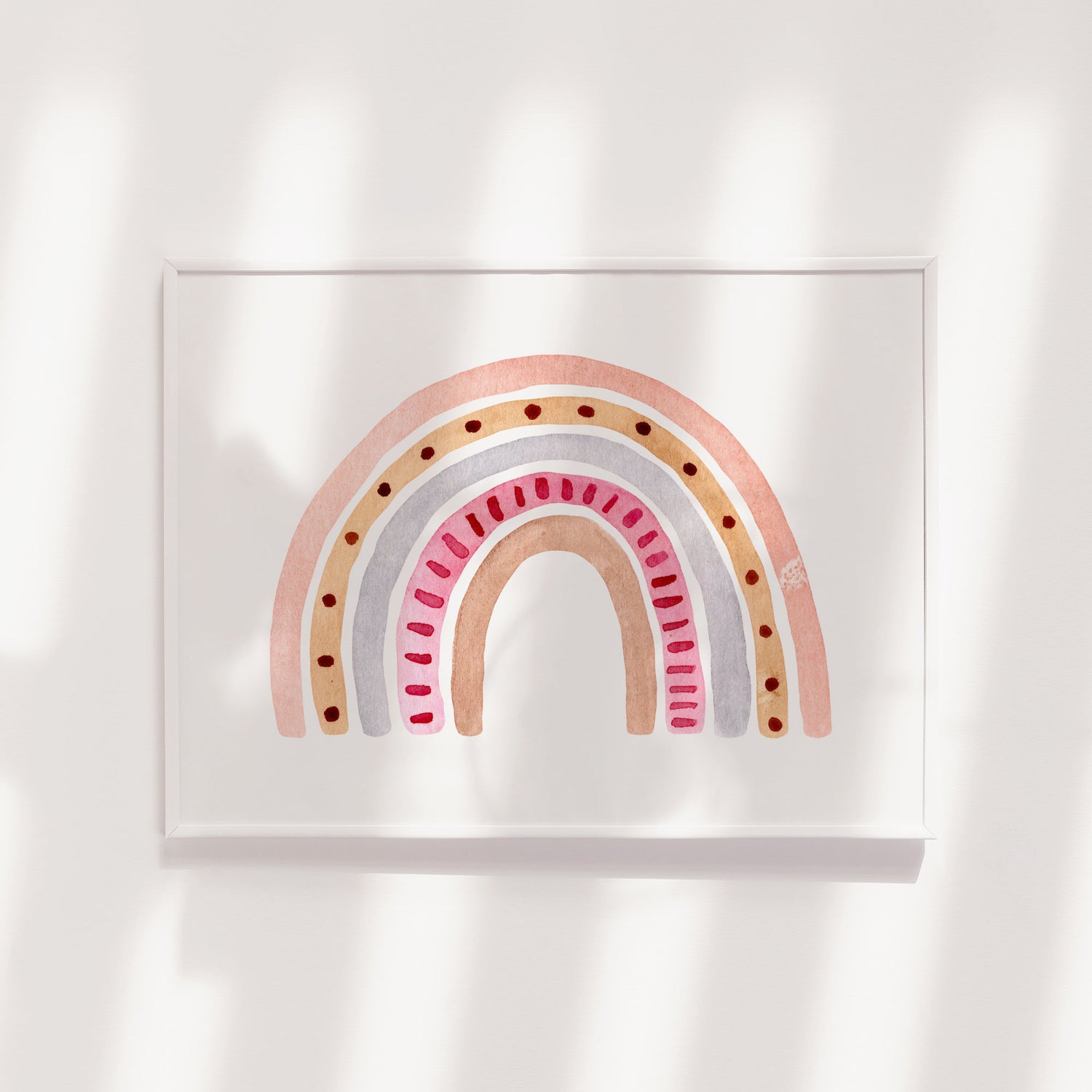 Watercolour Rainbow Print