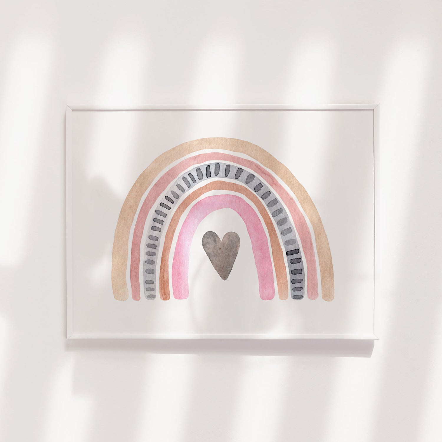 Watercolour Rainbow Print