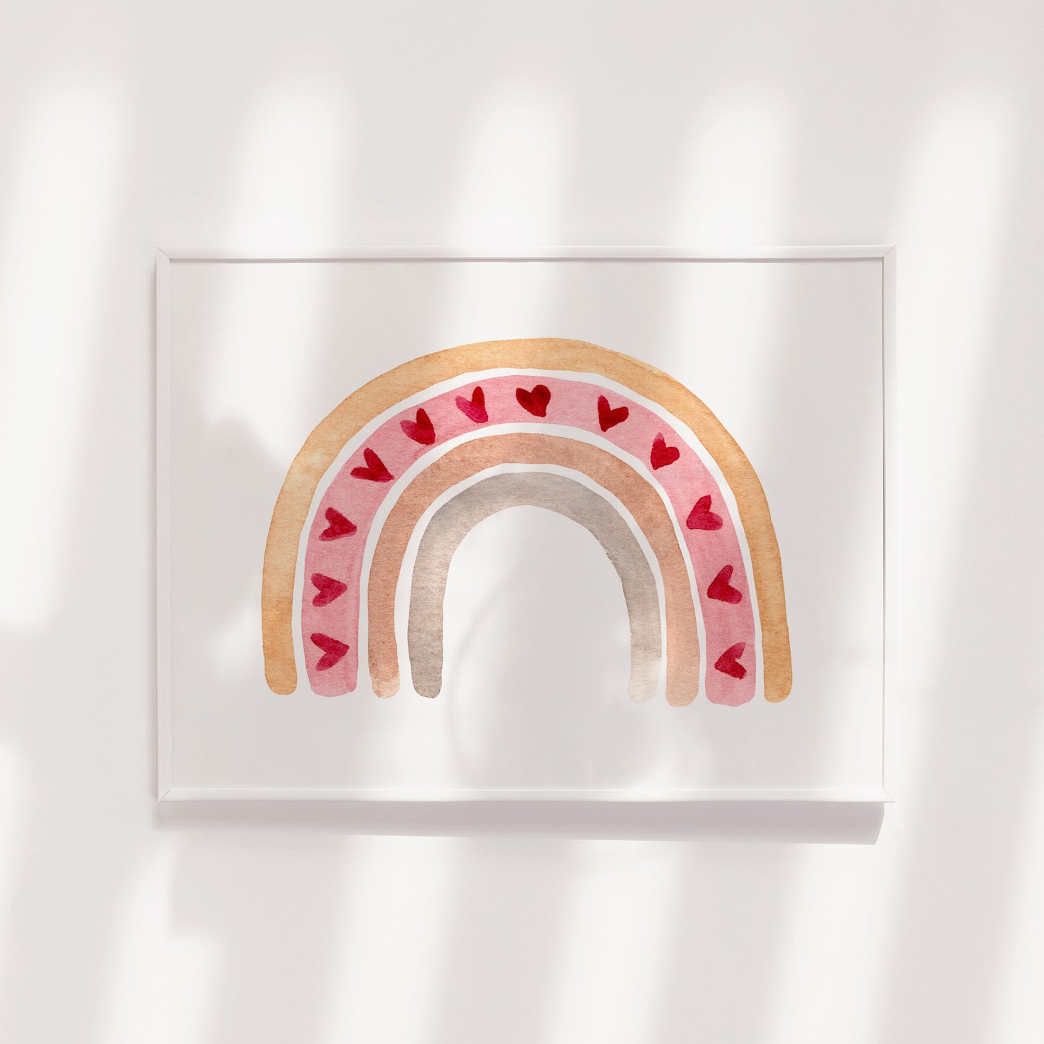 Watercolour Rainbow Print