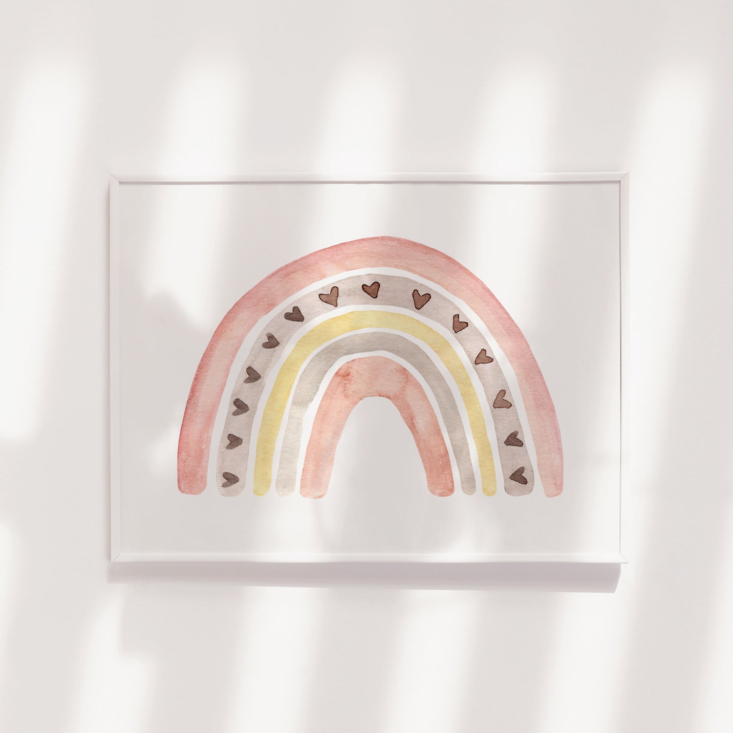 Watercolour Rainbow Print