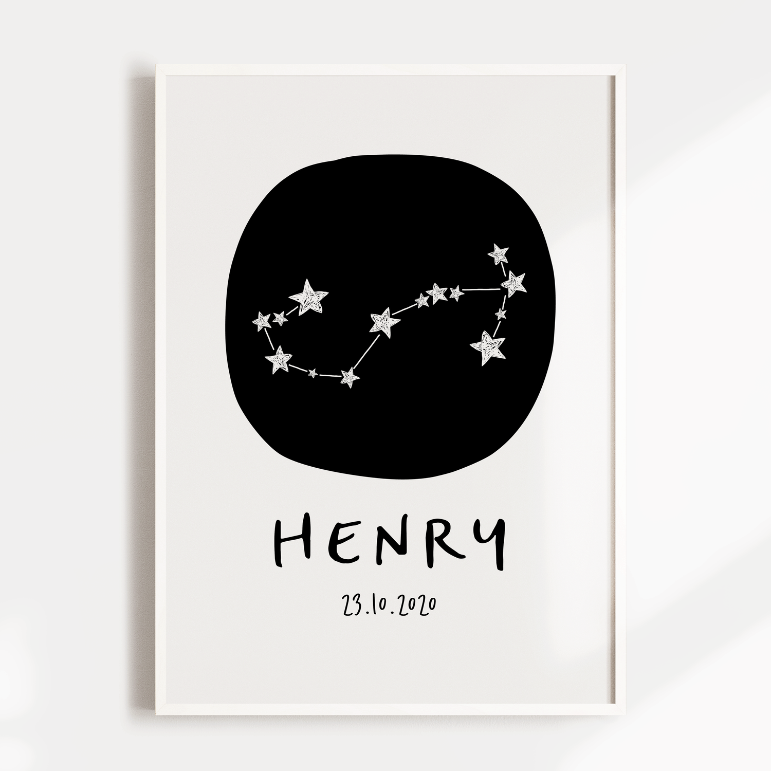 Zodiac Constellation Birth Print - Scorpio