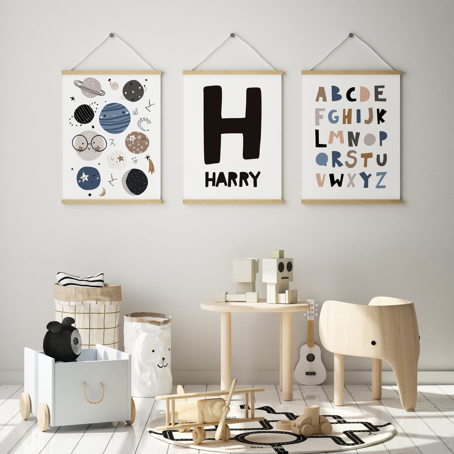 Planets, Alphabet & Name Prints