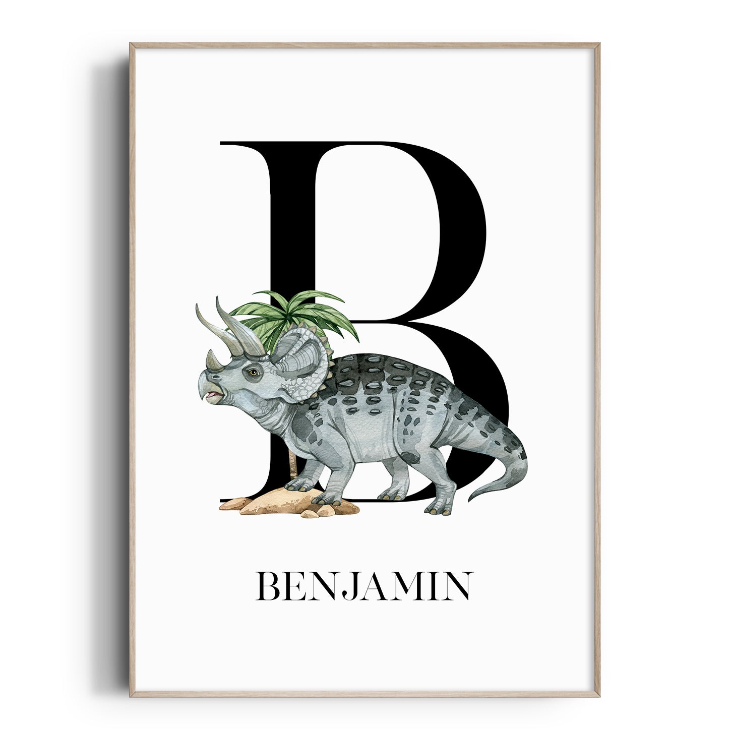 Triceratops Name Print
