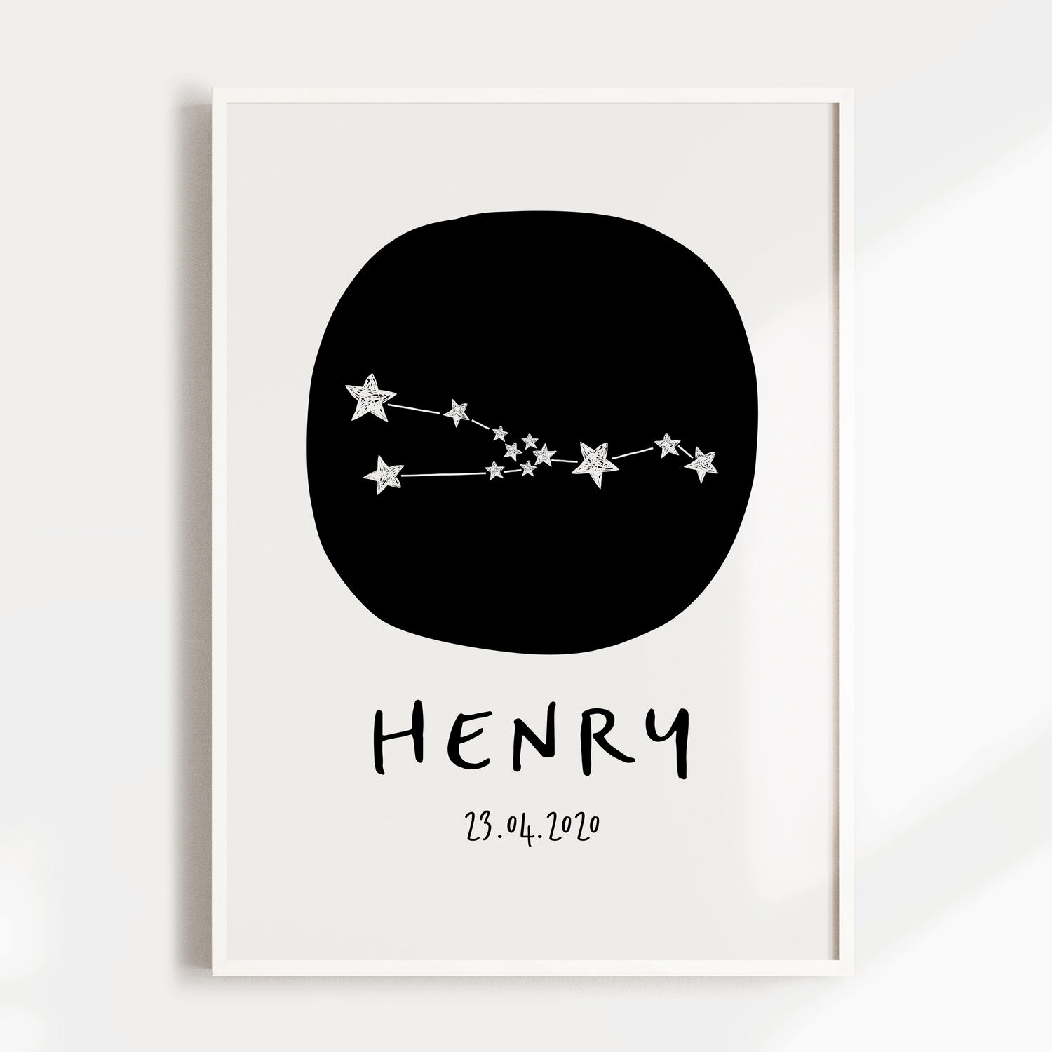 Zodiac Constellation Birth Print - Taurus