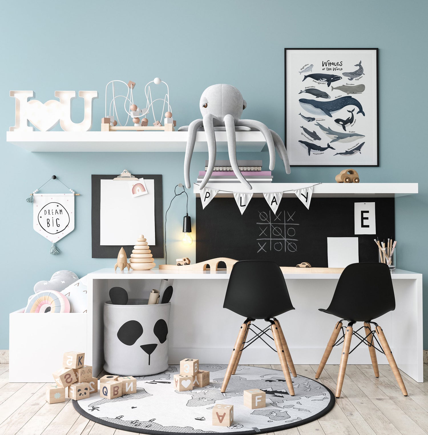 Whales of The World Print