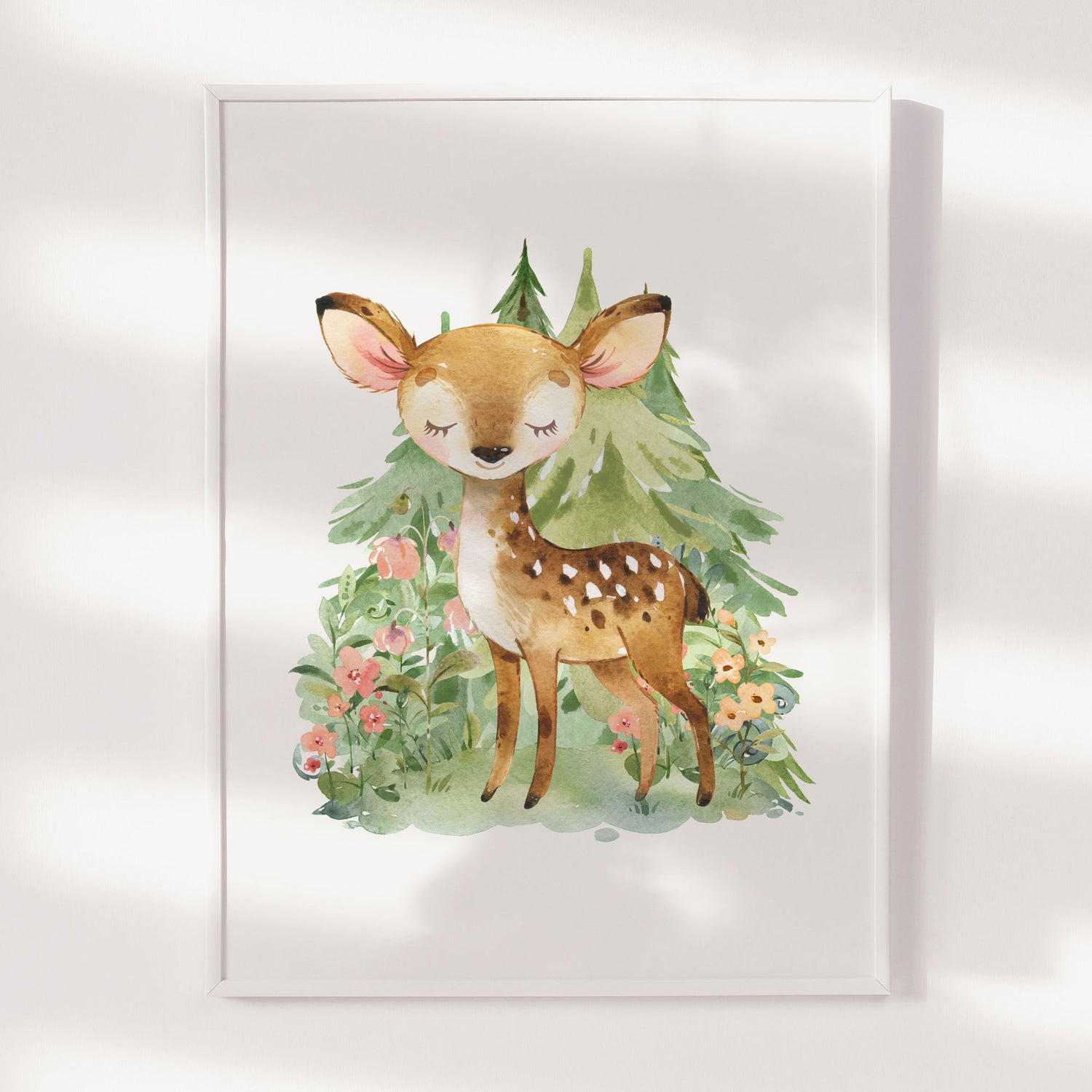 Woodland Deer Print