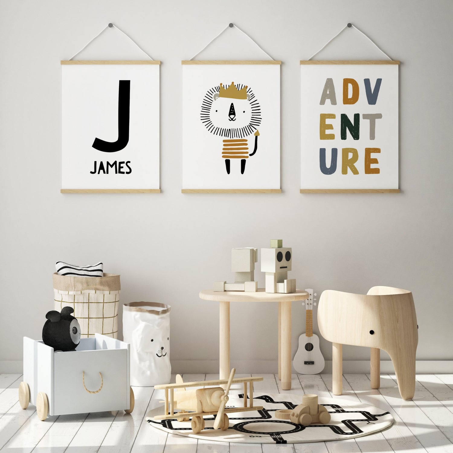 Adventure, Lion & Name Prints