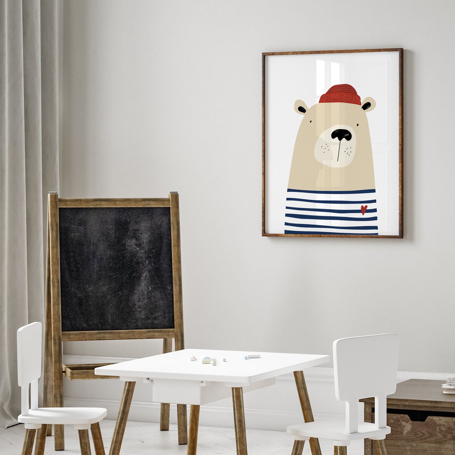 Bear Sailor Print