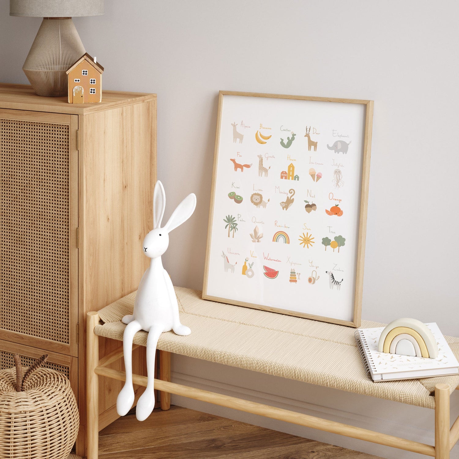 Boho Animal Alphabet Print