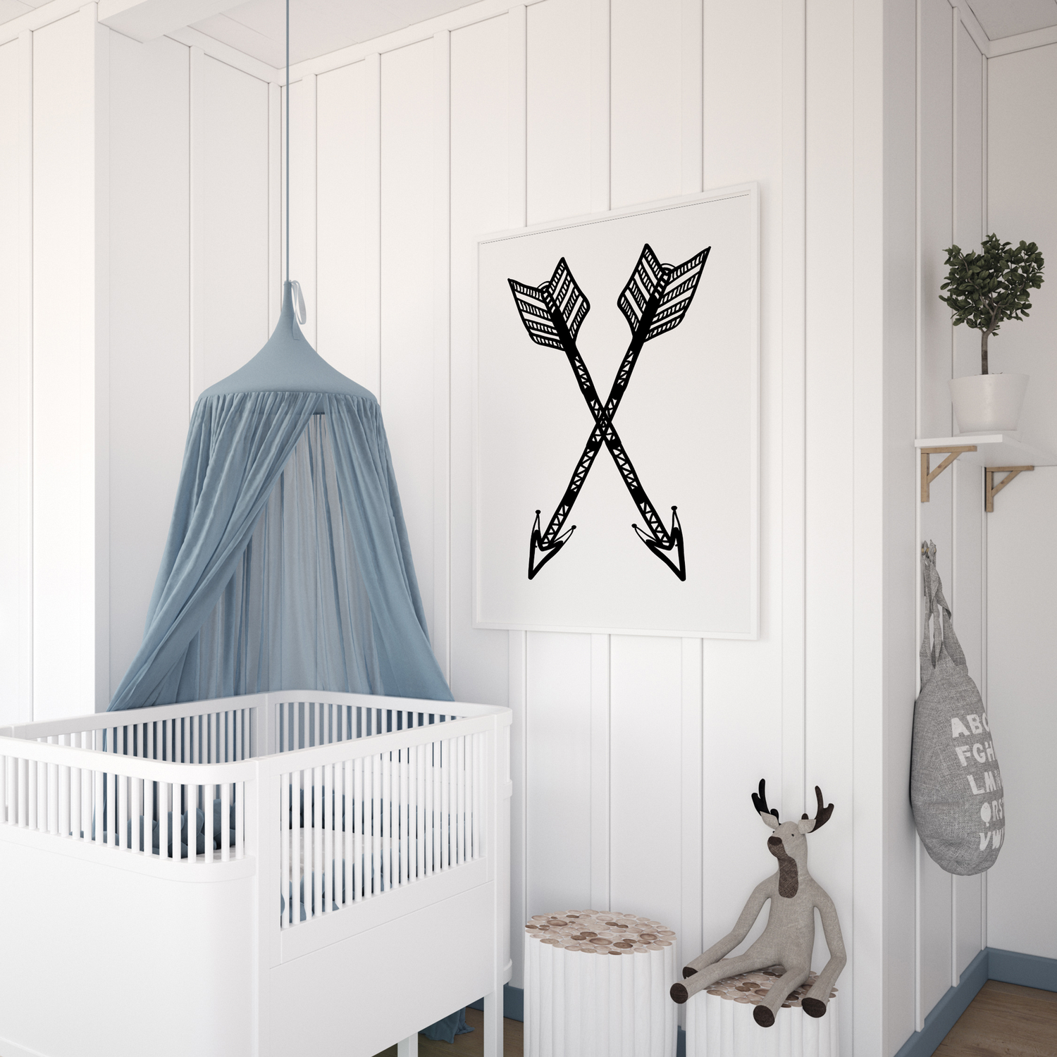 Tribal Boho Arrows Print