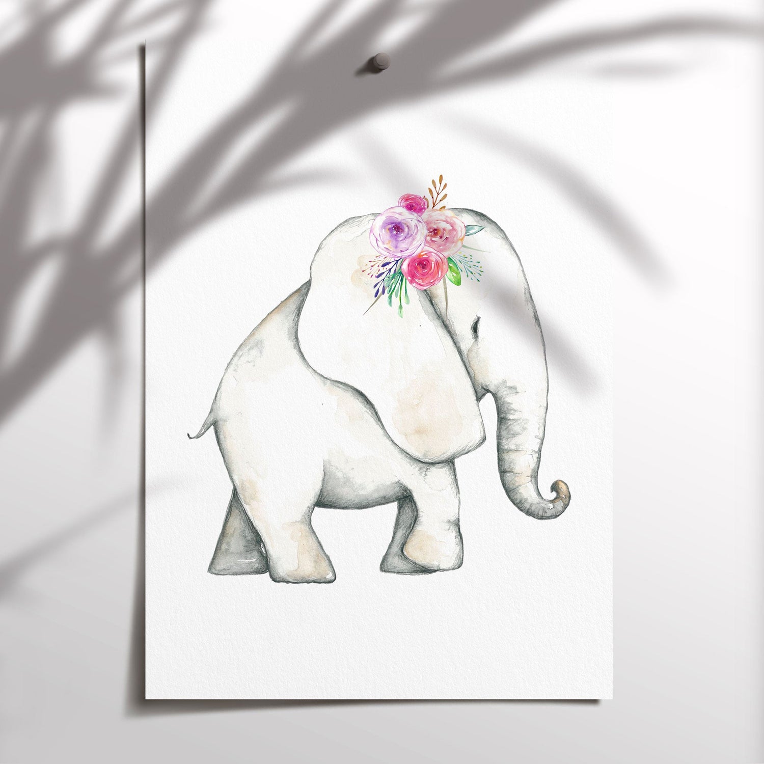 Boho Woodland Elephants & Birth Prints