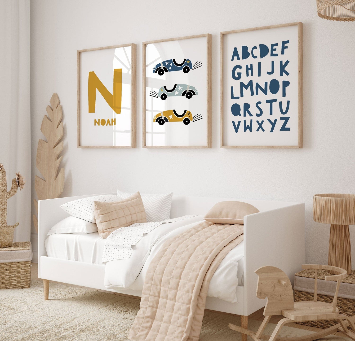 Racing Cars, Name & Alphabet Prints