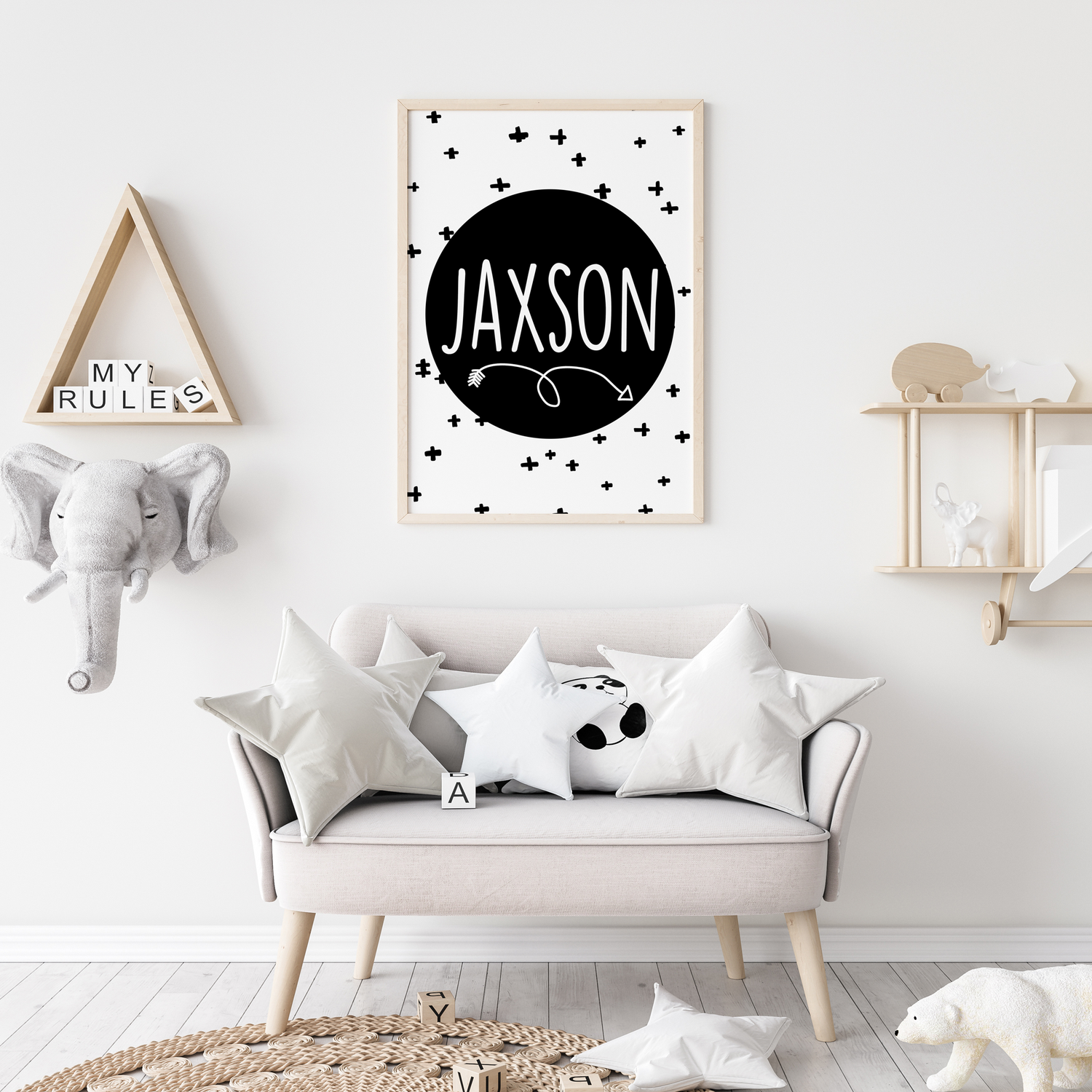 Tribal Arrow Name Print