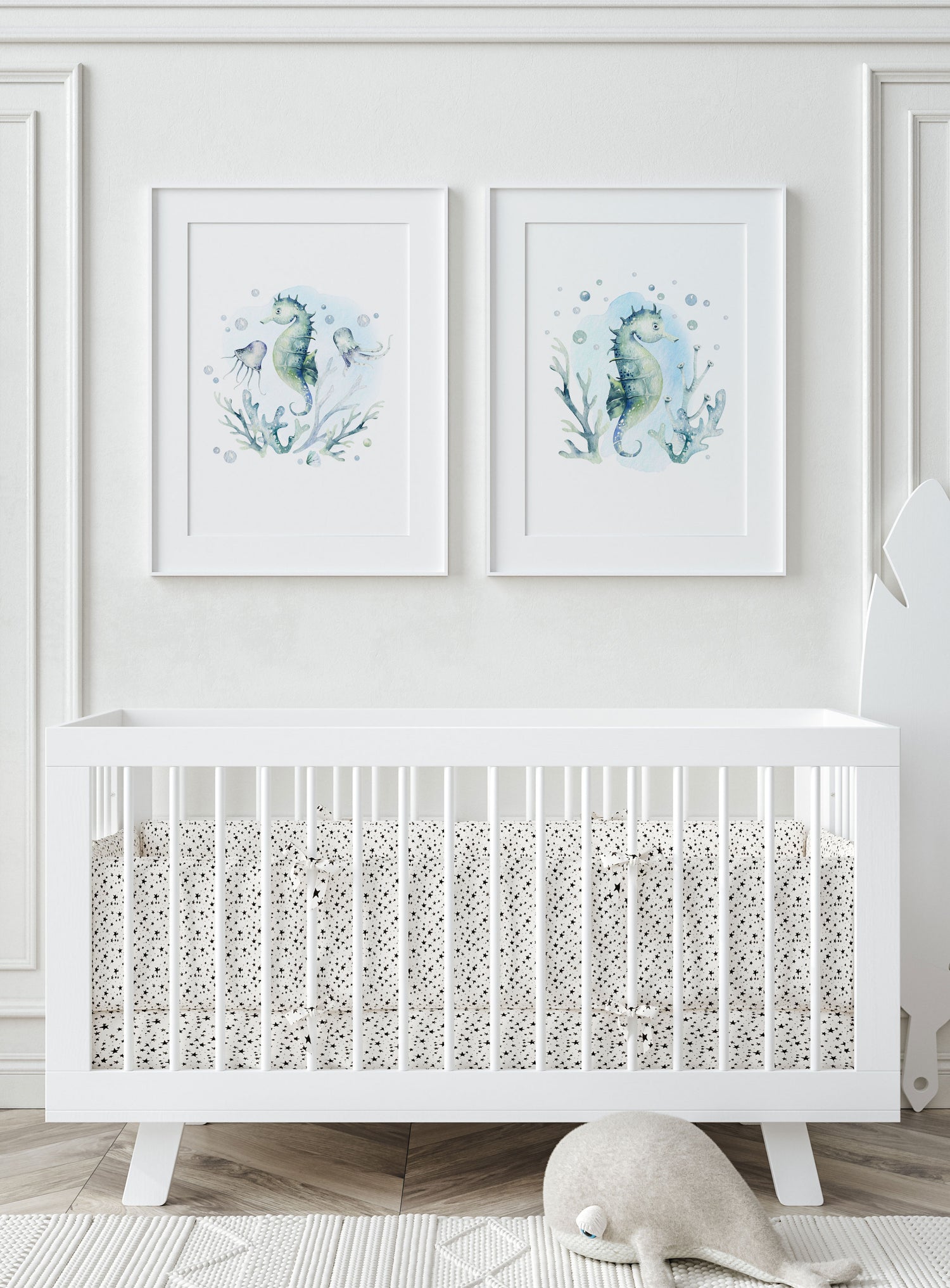 Seahorse & Jellyfish Print