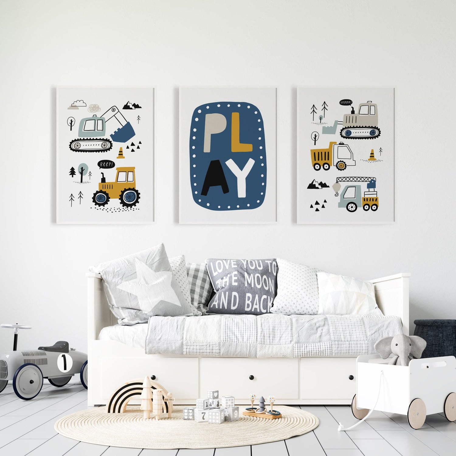 Construction Vehicles & Play Prints