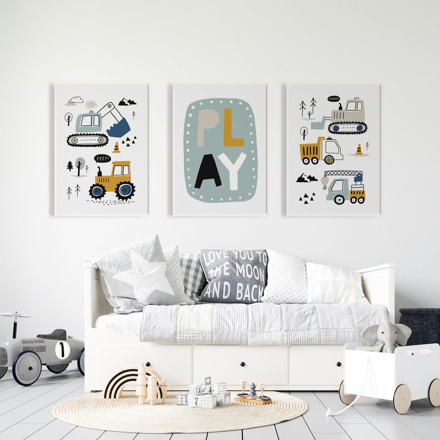 Construction Vehicles & Play Prints