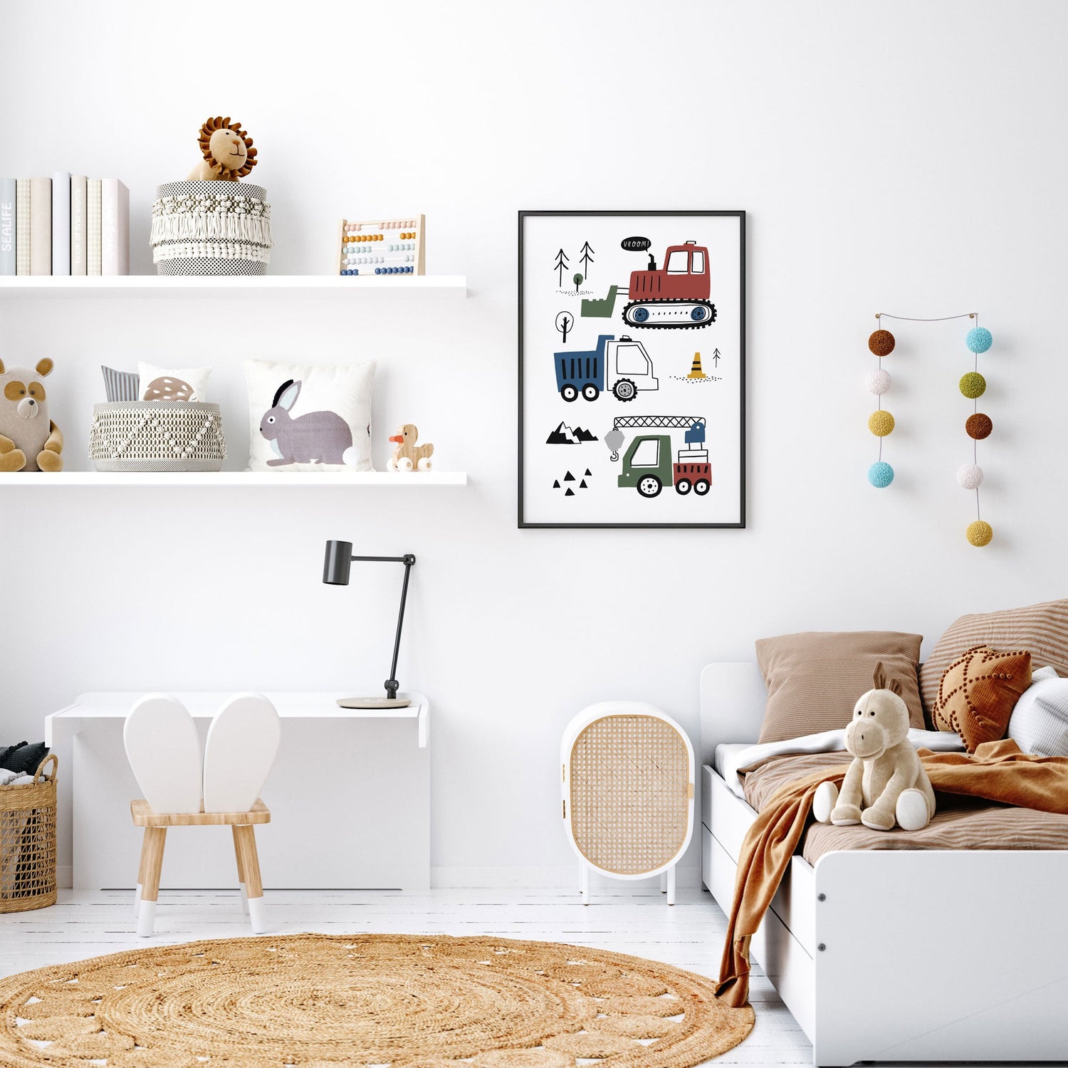 Construction Vehicles  Print