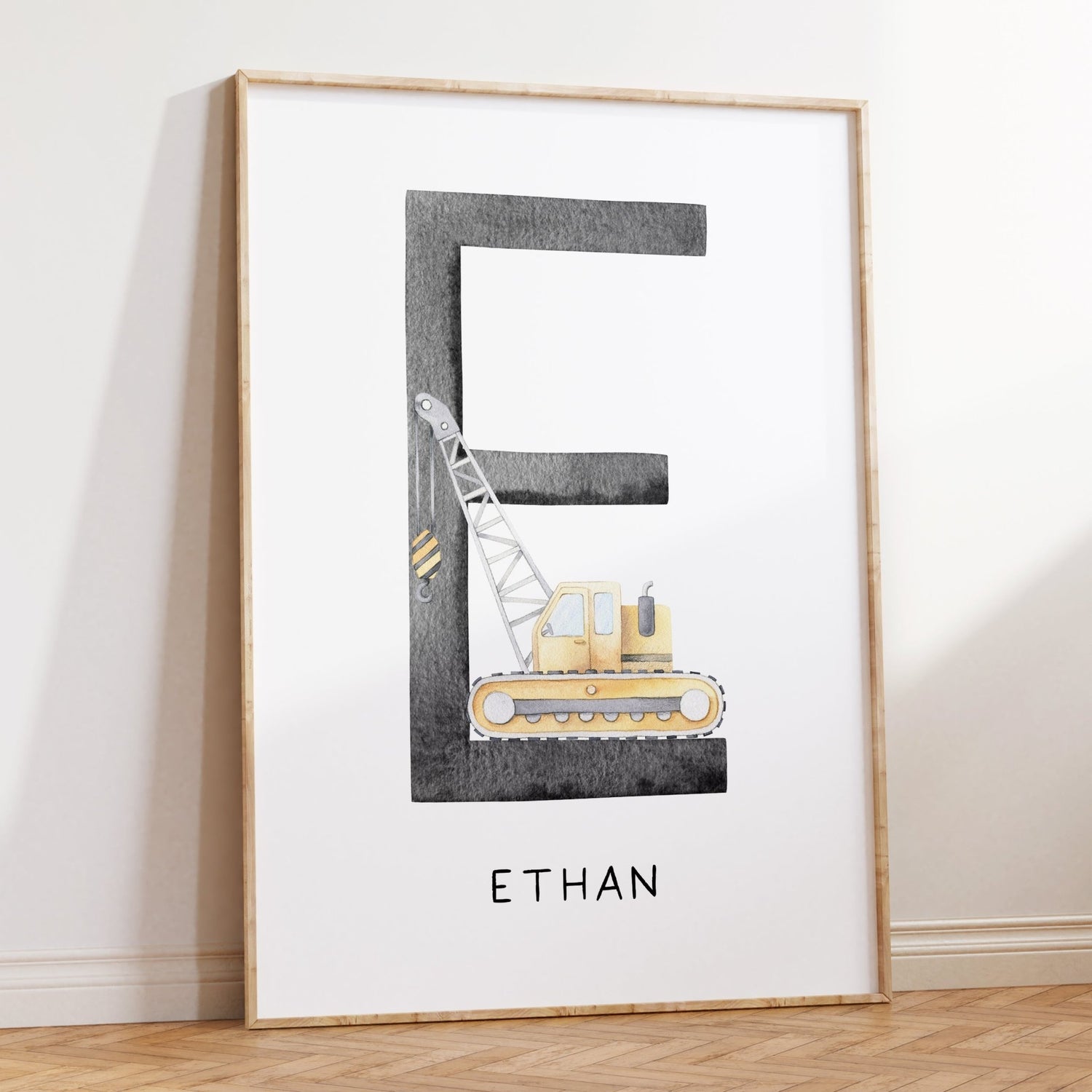 Crane Truck Name Print