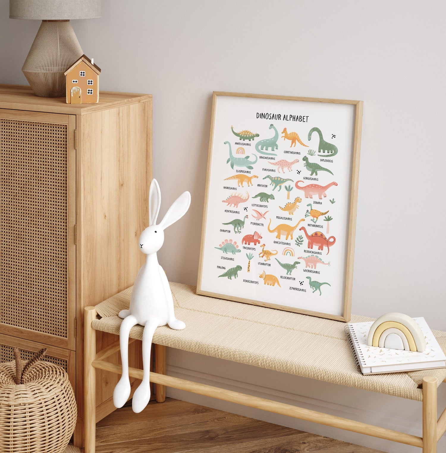 Dinosaur Alphabet Print