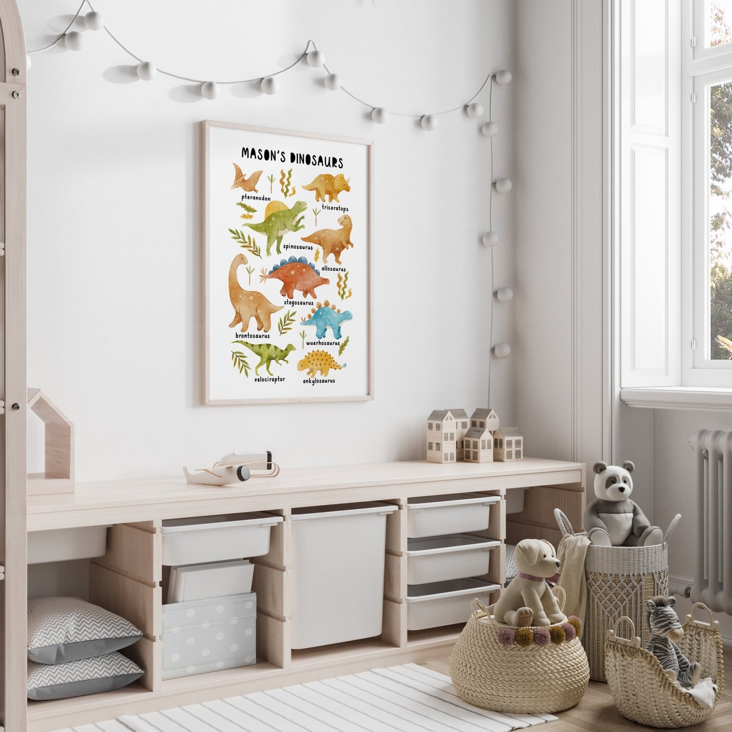 Dinosaur Chart Name Print