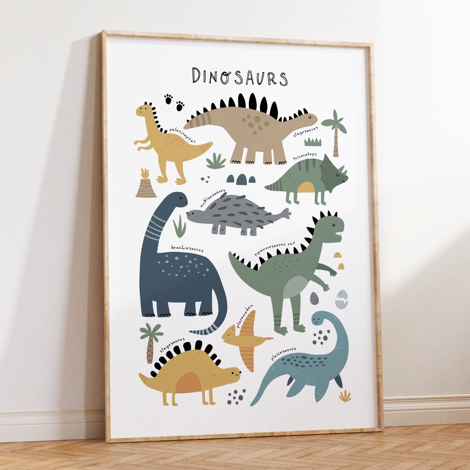 Dinosaur Chart Print