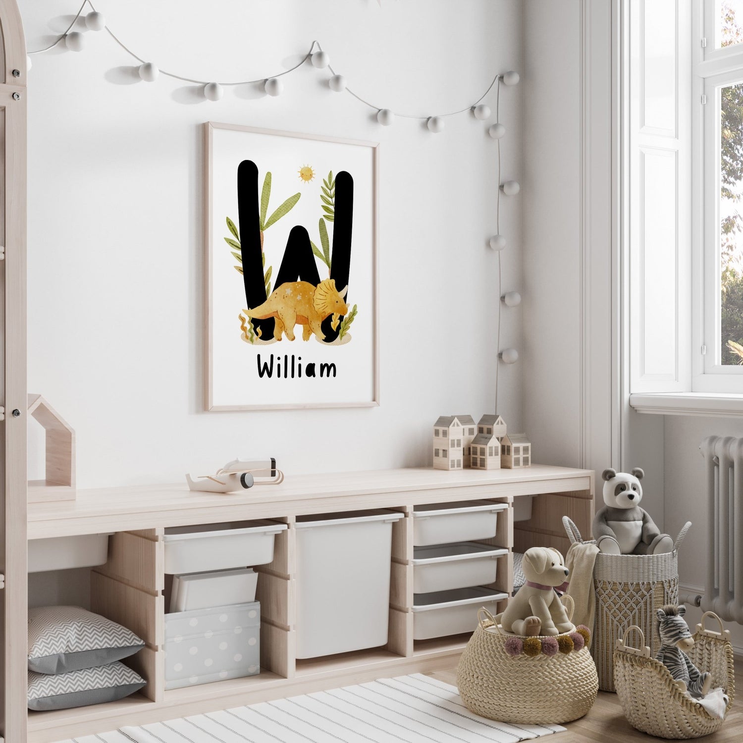 Dinosaur Name Print - Triceratops