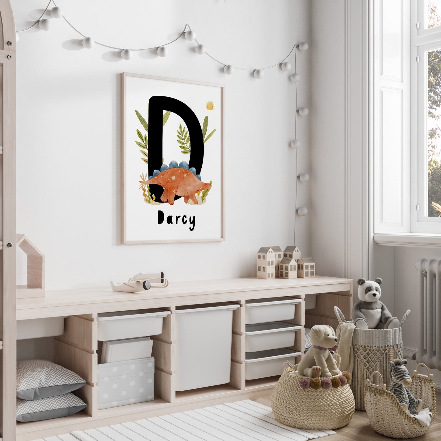 Dinosaur Name Print - Stegosaurus