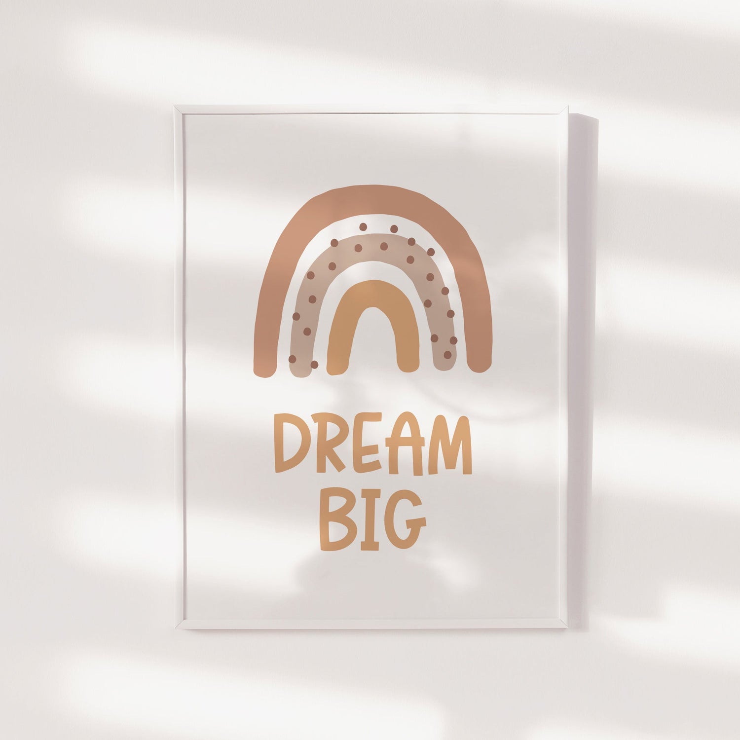 Dream Big Rainbow Print