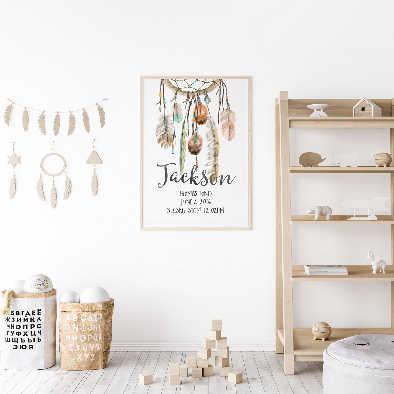 Dreamcatcher Birth Print