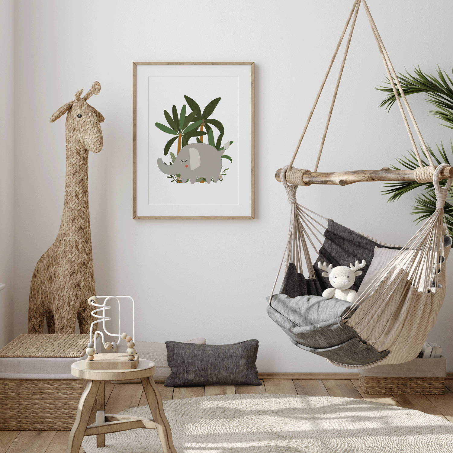 Elephant Jungle Print