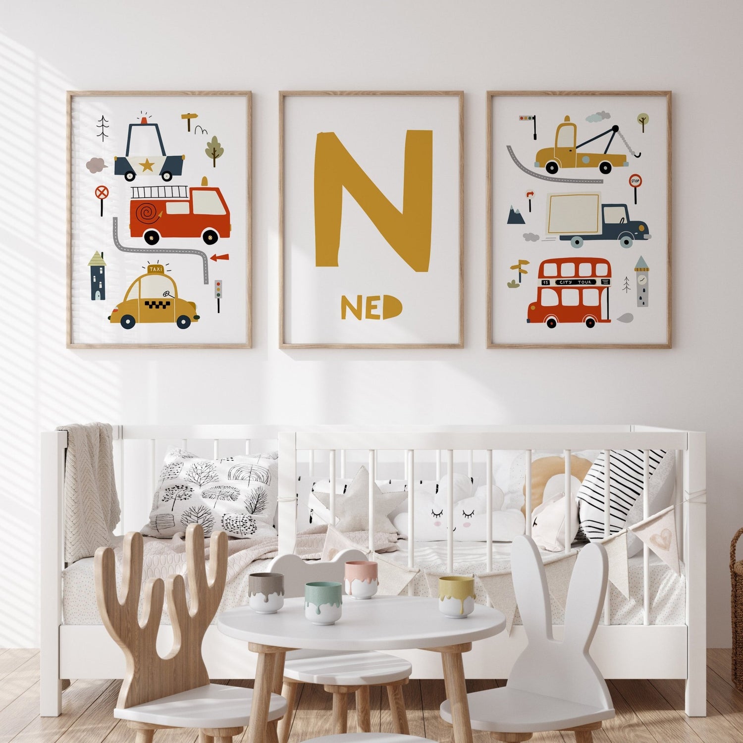 Emergency Vehicles & Name Print