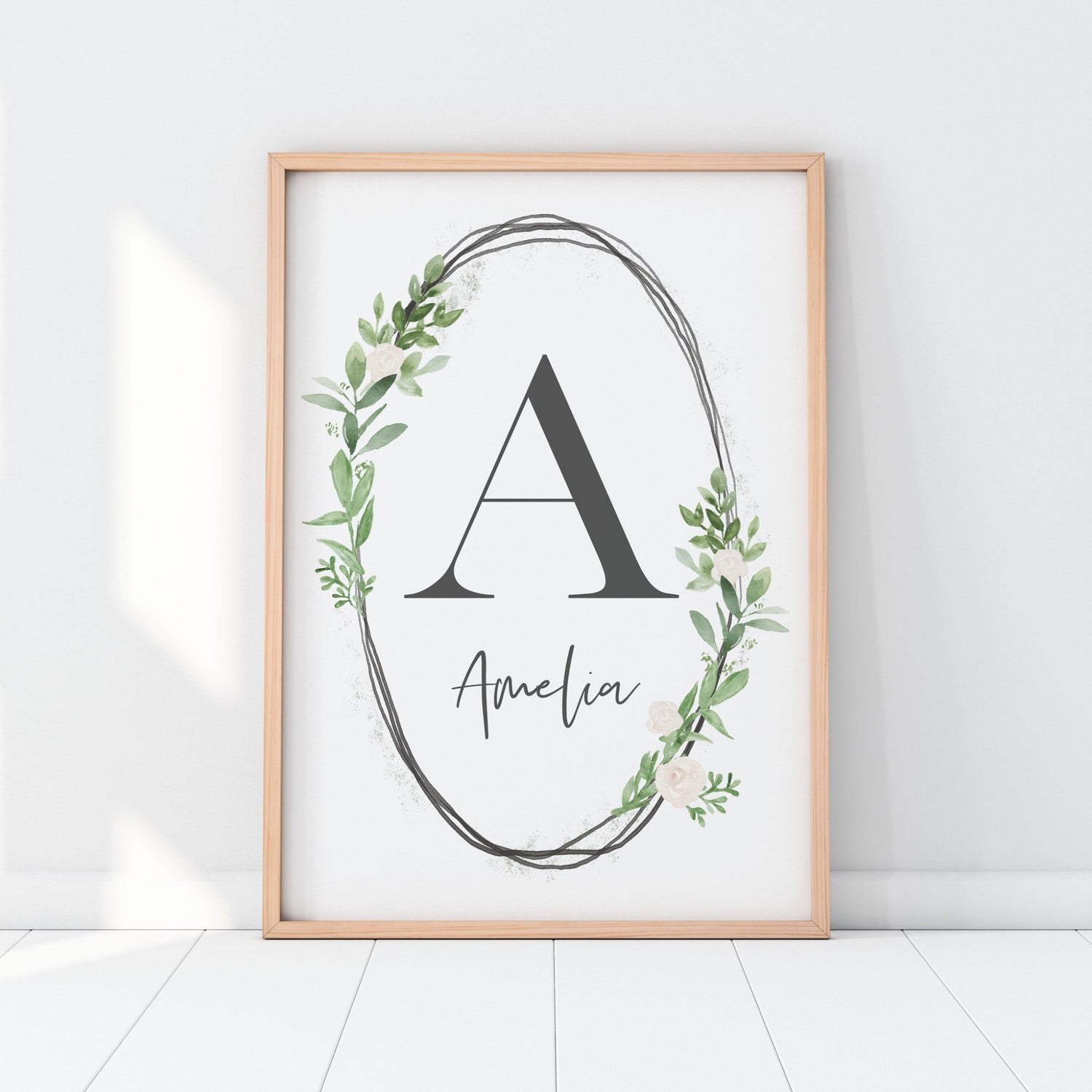 Floral Name Print, Elephant & Zebra Prints