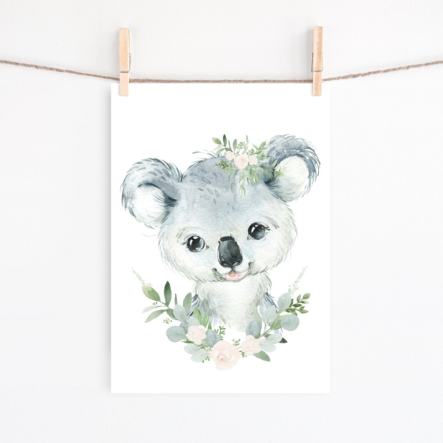 Floral Wombat, Koala & Kangaroo Prints